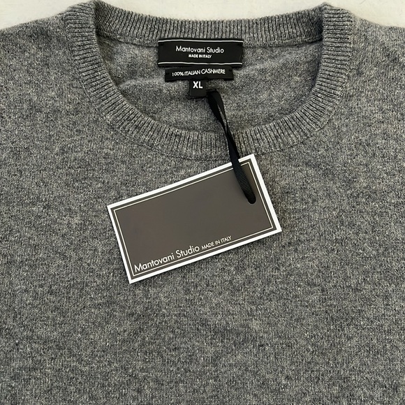 Mantovani Studio 100% Cashmere Crewneck Sweater Made in Italy. - Picture 2 of 4